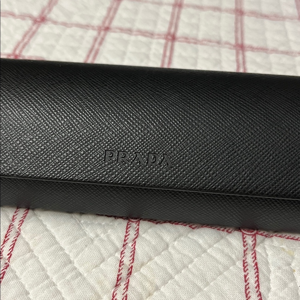 Prada Women's Rectangular Silver Gunmetal Frame E… - image 13